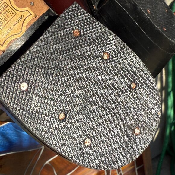 Never Worn Vintage Rancho Viejo Men's Western Cowboy Boots 7 1/2 Women's 9 - Picture 16 of 16